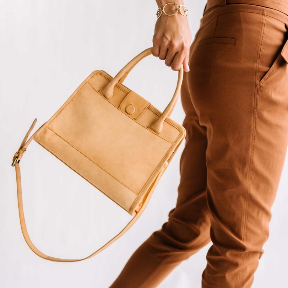 Bravo Bag Leather Crossbody Adjustable Noonday Collection